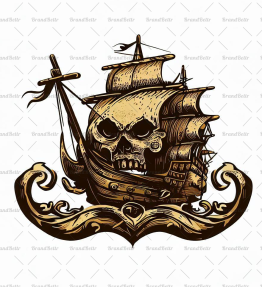 Antikes Piratenschiff